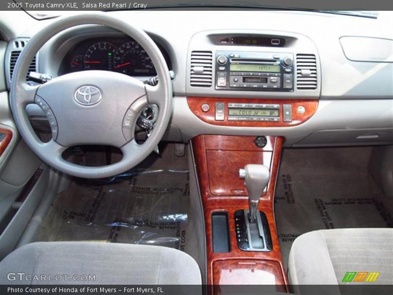 Salsa Red Pearl / Gray 2005 Toyota Camry XLE