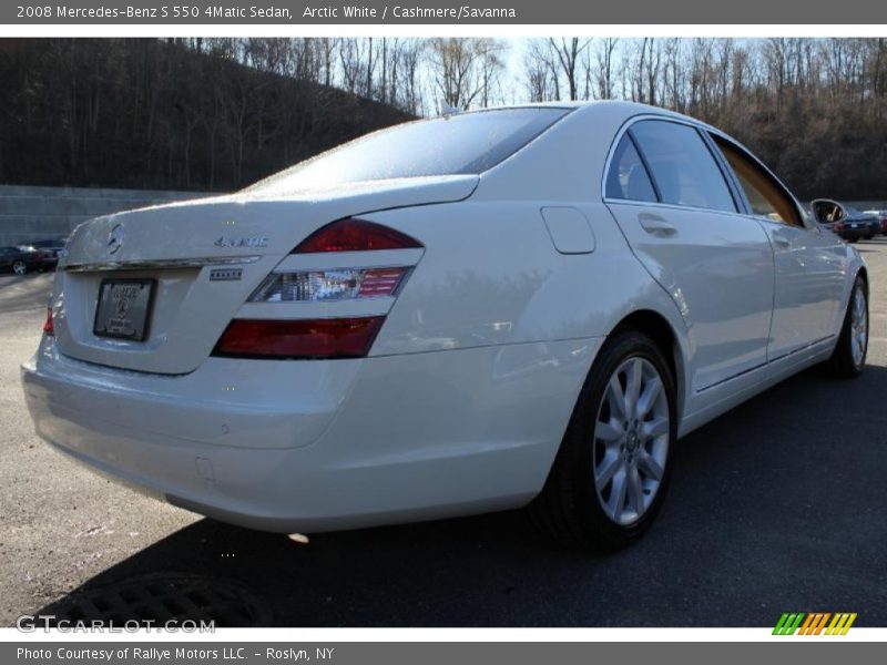 Arctic White / Cashmere/Savanna 2008 Mercedes-Benz S 550 4Matic Sedan