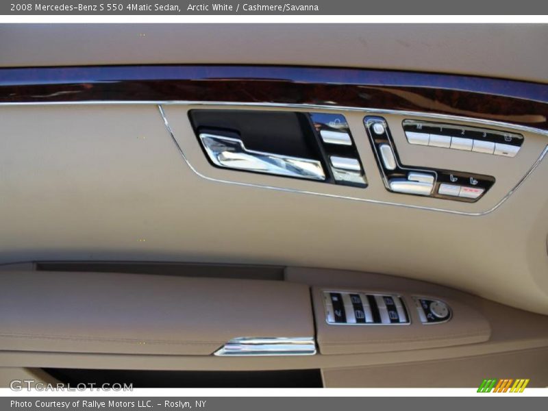 Arctic White / Cashmere/Savanna 2008 Mercedes-Benz S 550 4Matic Sedan