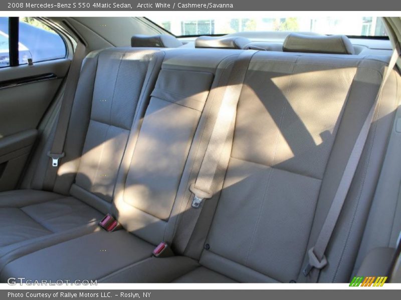 Arctic White / Cashmere/Savanna 2008 Mercedes-Benz S 550 4Matic Sedan