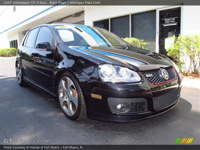 Black Magic / Interlagos Plaid Cloth 2007 Volkswagen GTI 4 Door