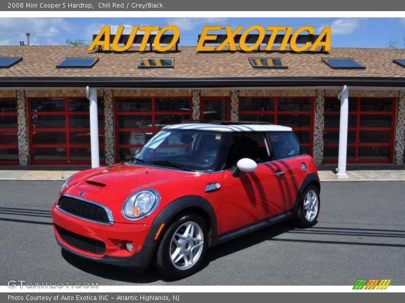Chili Red / Grey/Black 2008 Mini Cooper S Hardtop