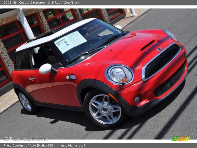Chili Red / Grey/Black 2008 Mini Cooper S Hardtop