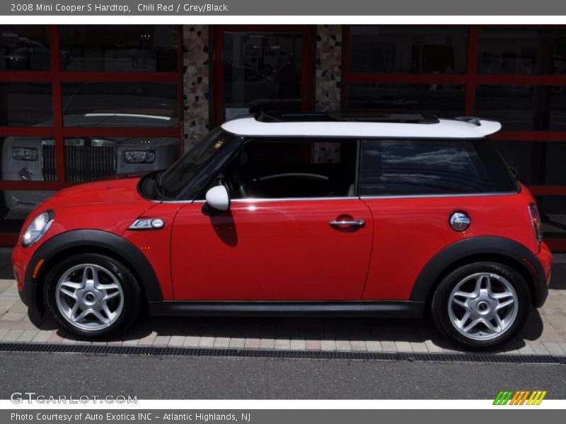 Chili Red / Grey/Black 2008 Mini Cooper S Hardtop