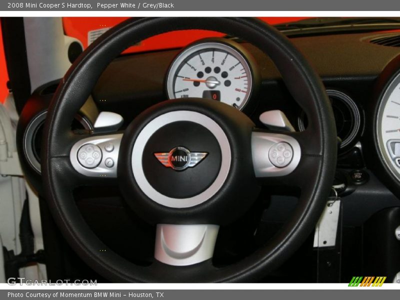 Pepper White / Grey/Black 2008 Mini Cooper S Hardtop