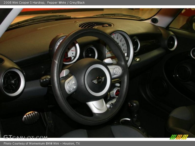 Pepper White / Grey/Black 2008 Mini Cooper S Hardtop
