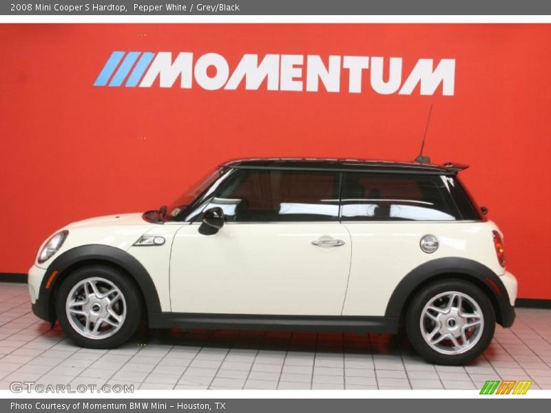 Pepper White / Grey/Black 2008 Mini Cooper S Hardtop