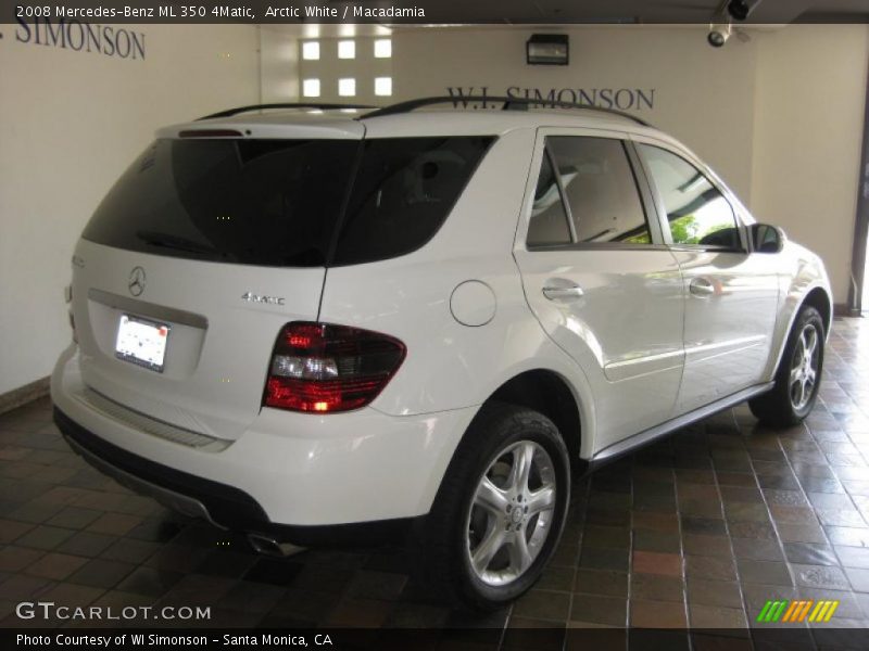 Arctic White / Macadamia 2008 Mercedes-Benz ML 350 4Matic