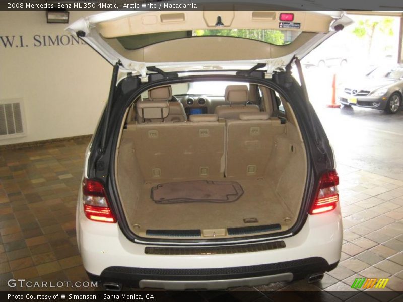Arctic White / Macadamia 2008 Mercedes-Benz ML 350 4Matic