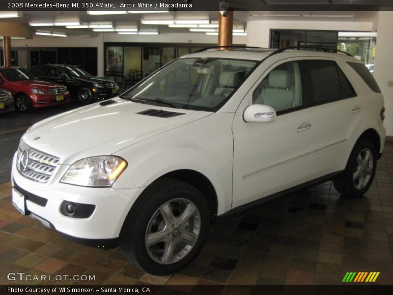 Arctic White / Macadamia 2008 Mercedes-Benz ML 350 4Matic