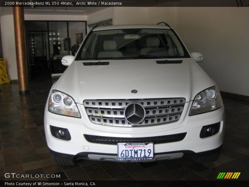 Arctic White / Macadamia 2008 Mercedes-Benz ML 350 4Matic