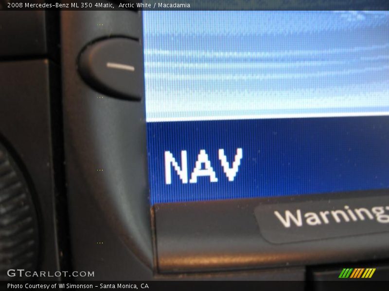 Arctic White / Macadamia 2008 Mercedes-Benz ML 350 4Matic
