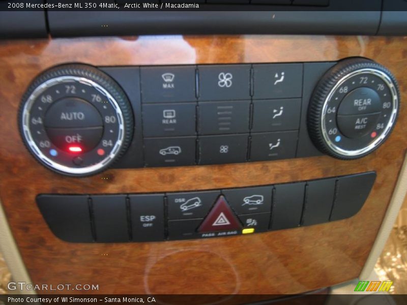 Arctic White / Macadamia 2008 Mercedes-Benz ML 350 4Matic