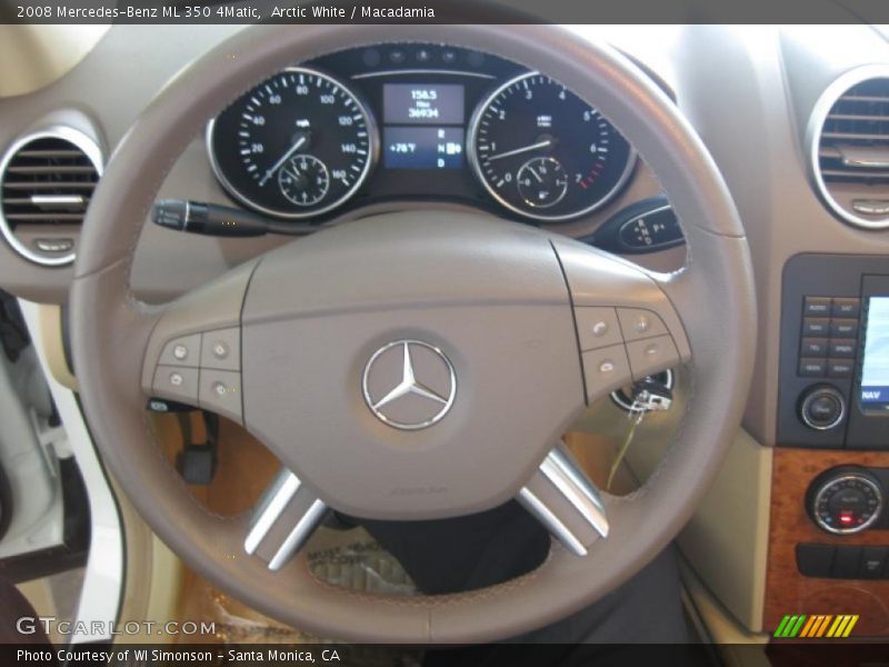 Arctic White / Macadamia 2008 Mercedes-Benz ML 350 4Matic
