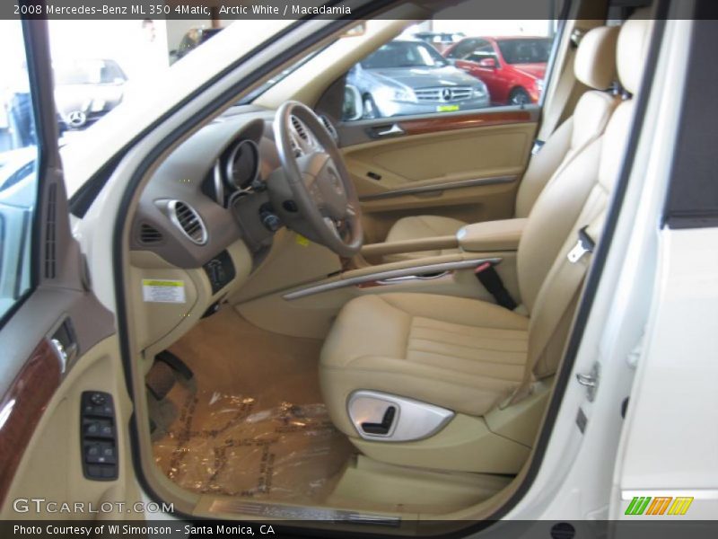 Arctic White / Macadamia 2008 Mercedes-Benz ML 350 4Matic