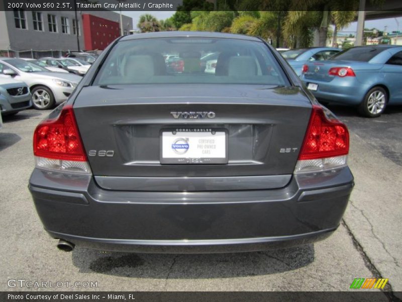 Titanium Gray Metallic / Graphite 2007 Volvo S60 2.5T