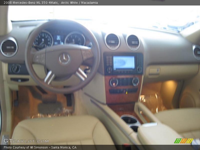 Arctic White / Macadamia 2008 Mercedes-Benz ML 350 4Matic