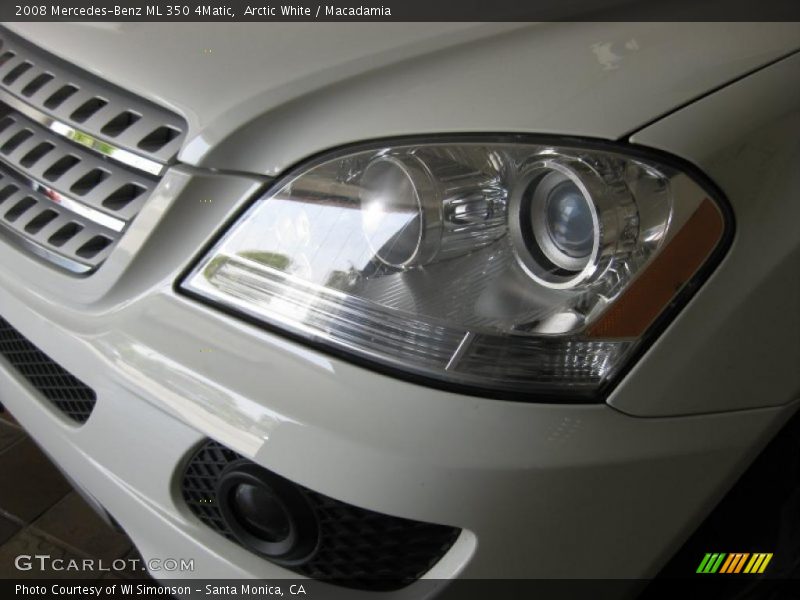 Arctic White / Macadamia 2008 Mercedes-Benz ML 350 4Matic