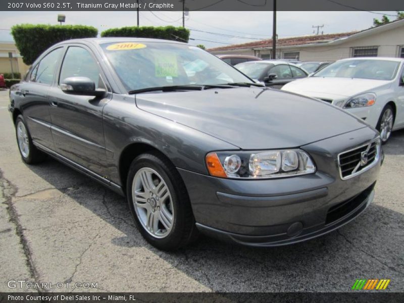 Titanium Gray Metallic / Graphite 2007 Volvo S60 2.5T
