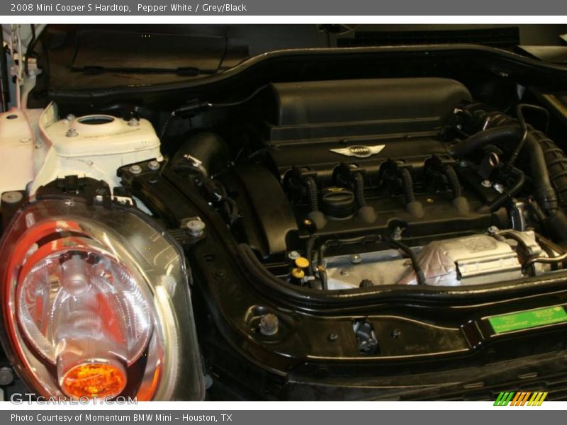 Pepper White / Grey/Black 2008 Mini Cooper S Hardtop