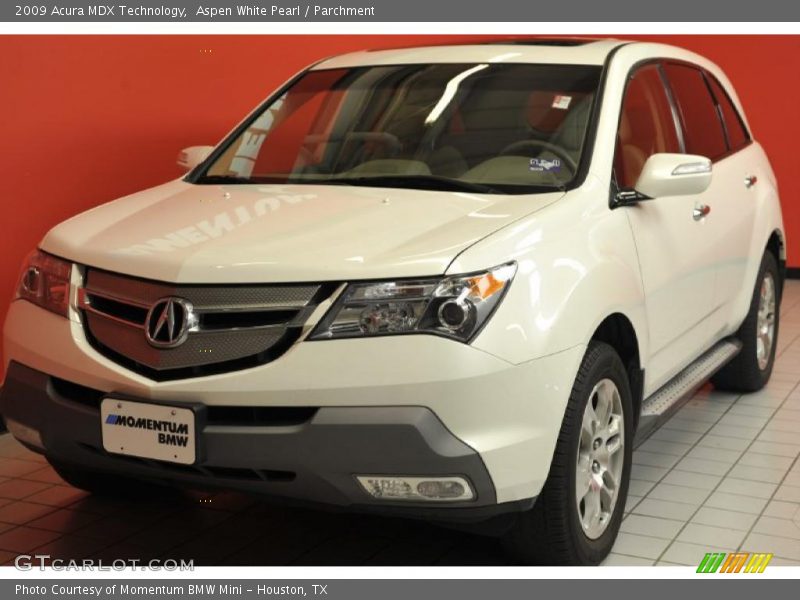 Aspen White Pearl / Parchment 2009 Acura MDX Technology