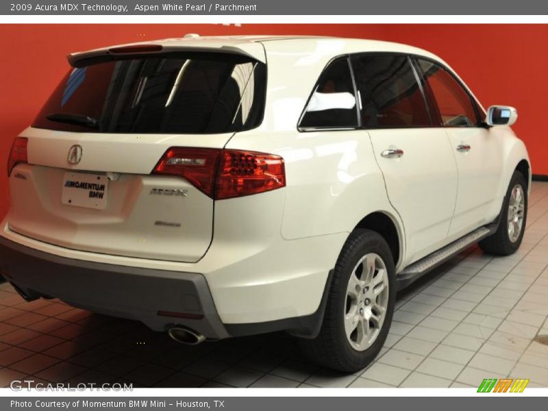 Aspen White Pearl / Parchment 2009 Acura MDX Technology