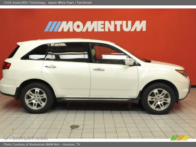 Aspen White Pearl / Parchment 2009 Acura MDX Technology