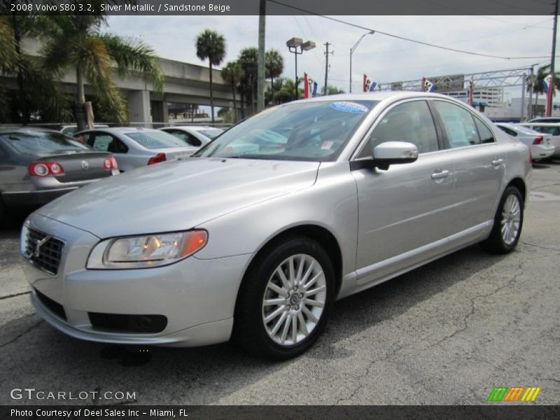 Silver Metallic / Sandstone Beige 2008 Volvo S80 3.2