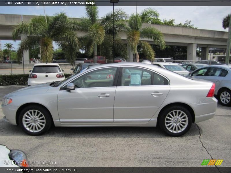 Silver Metallic / Sandstone Beige 2008 Volvo S80 3.2