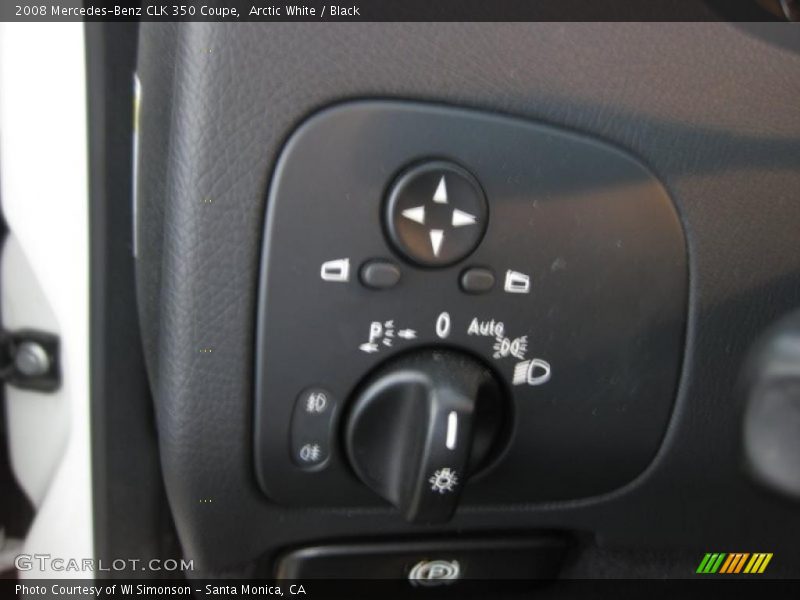 Arctic White / Black 2008 Mercedes-Benz CLK 350 Coupe