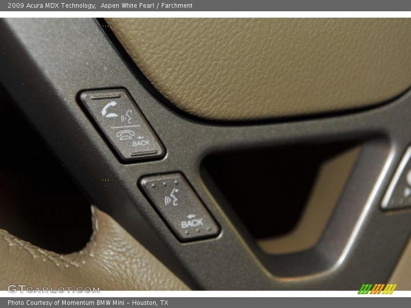 Aspen White Pearl / Parchment 2009 Acura MDX Technology