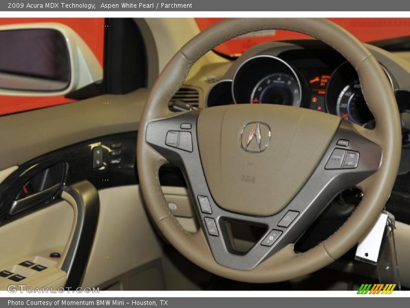 Aspen White Pearl / Parchment 2009 Acura MDX Technology