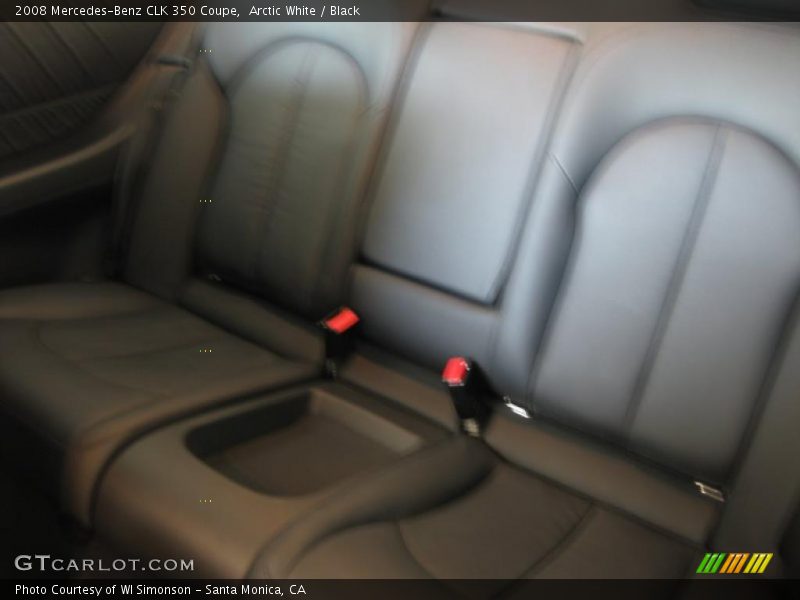 Arctic White / Black 2008 Mercedes-Benz CLK 350 Coupe