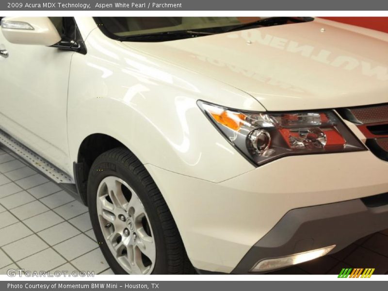 Aspen White Pearl / Parchment 2009 Acura MDX Technology