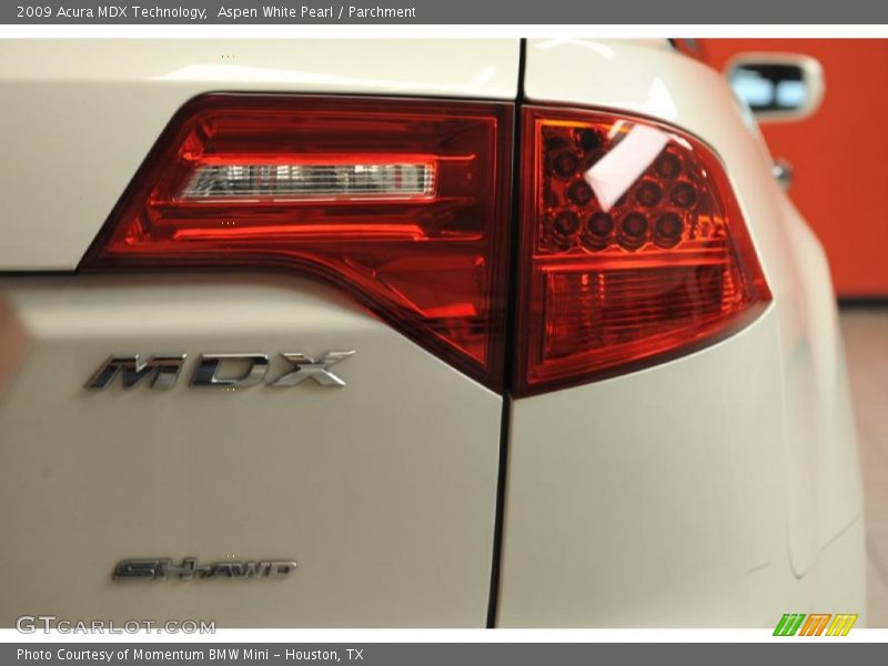 Aspen White Pearl / Parchment 2009 Acura MDX Technology