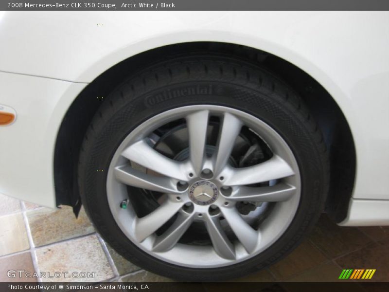 Arctic White / Black 2008 Mercedes-Benz CLK 350 Coupe