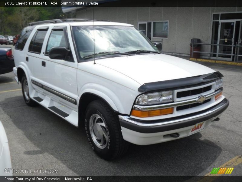 Summit White / Beige 2001 Chevrolet Blazer LT 4x4
