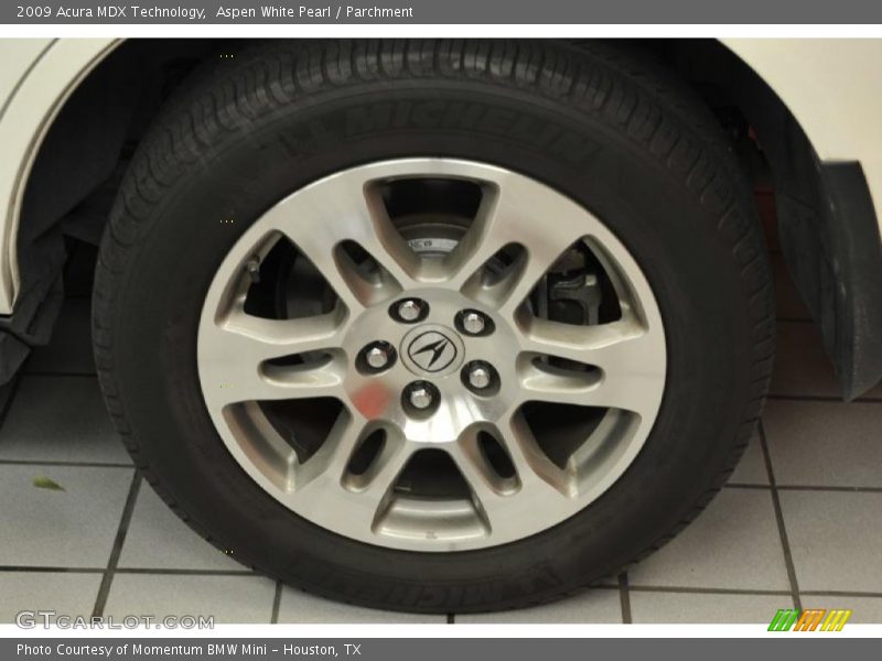 Aspen White Pearl / Parchment 2009 Acura MDX Technology