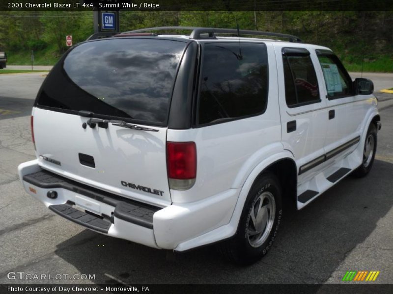 Summit White / Beige 2001 Chevrolet Blazer LT 4x4
