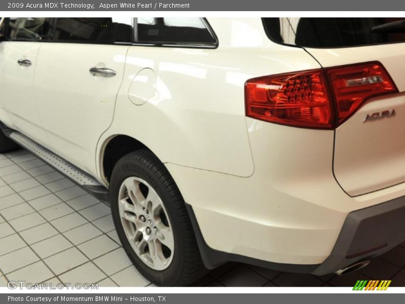 Aspen White Pearl / Parchment 2009 Acura MDX Technology