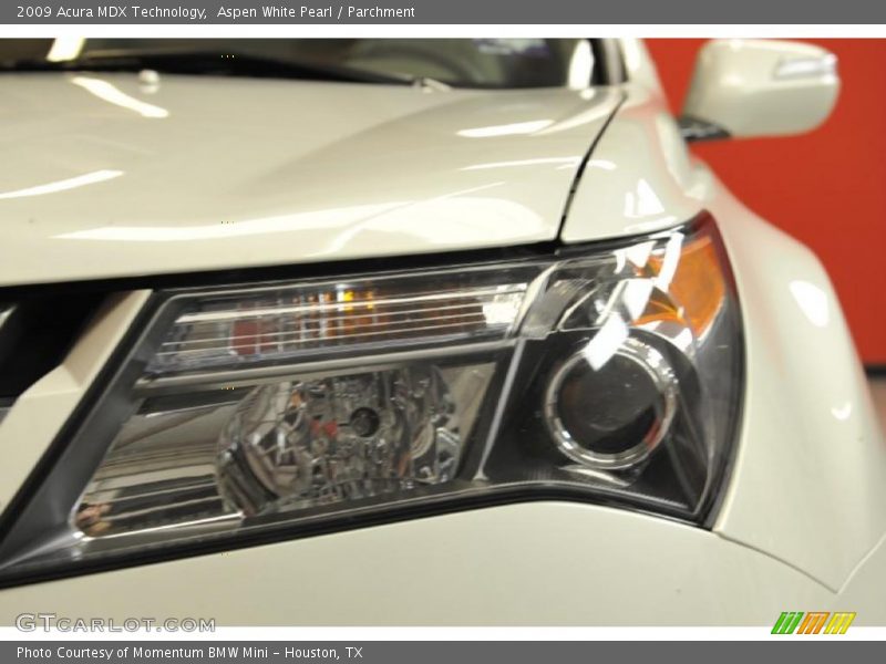 Aspen White Pearl / Parchment 2009 Acura MDX Technology