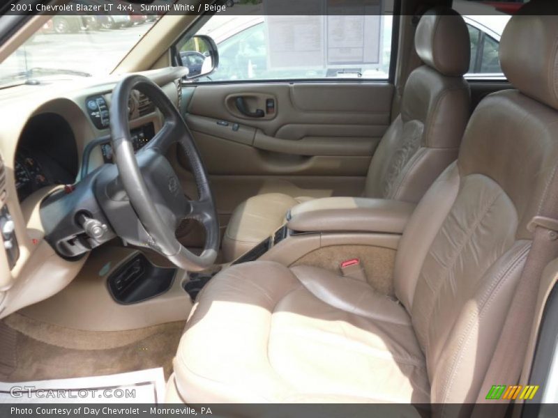Summit White / Beige 2001 Chevrolet Blazer LT 4x4