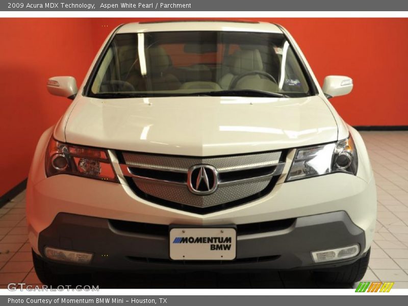 Aspen White Pearl / Parchment 2009 Acura MDX Technology