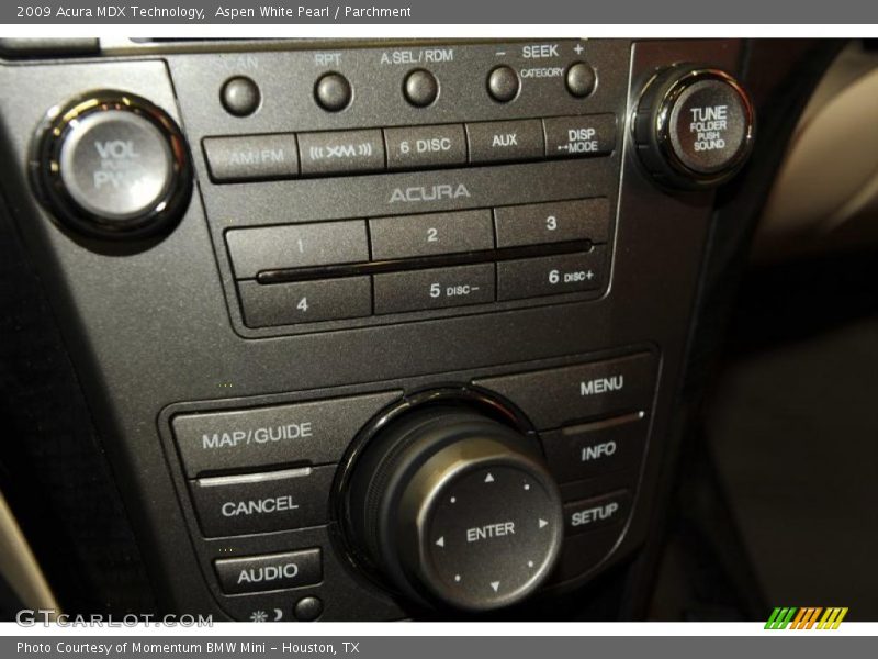 Aspen White Pearl / Parchment 2009 Acura MDX Technology