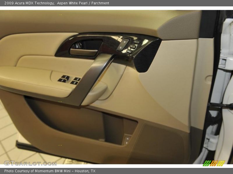 Aspen White Pearl / Parchment 2009 Acura MDX Technology