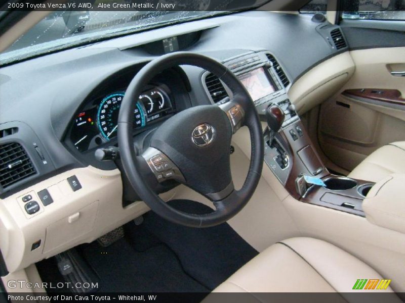 Aloe Green Metallic / Ivory 2009 Toyota Venza V6 AWD