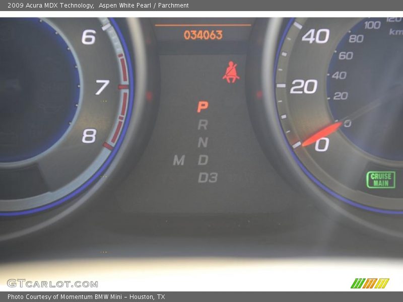 Aspen White Pearl / Parchment 2009 Acura MDX Technology