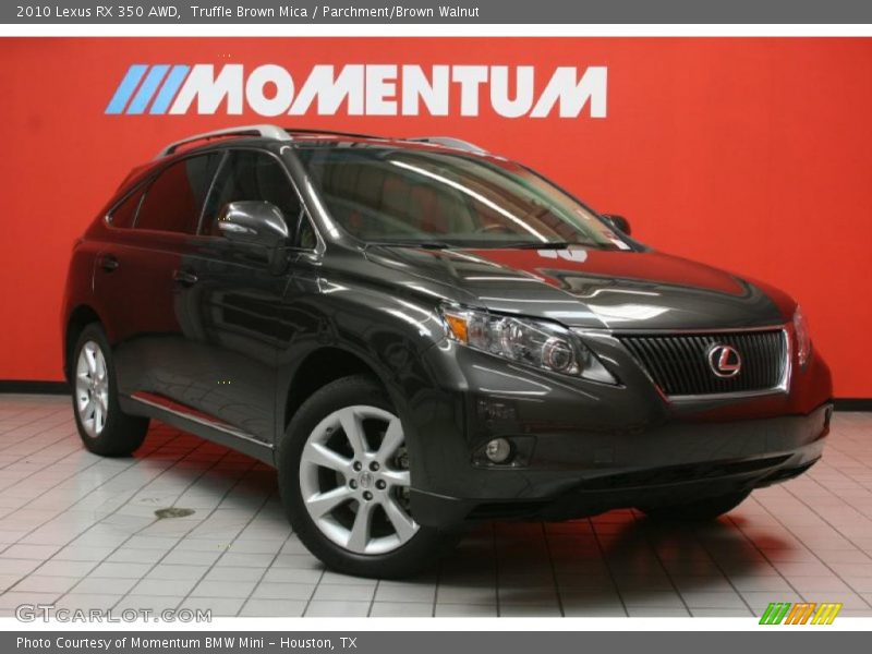 Truffle Brown Mica / Parchment/Brown Walnut 2010 Lexus RX 350 AWD