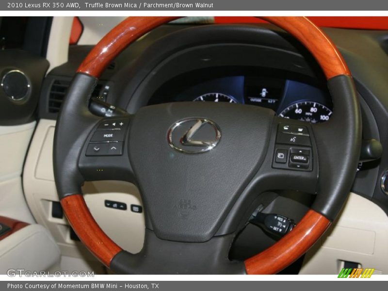 Truffle Brown Mica / Parchment/Brown Walnut 2010 Lexus RX 350 AWD