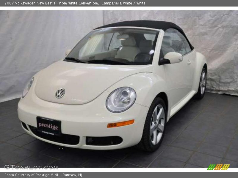 Campanella White / White 2007 Volkswagen New Beetle Triple White Convertible